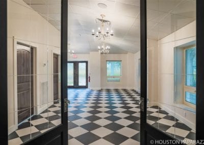 Room With Checkered Floor at Hidden Oaks Events